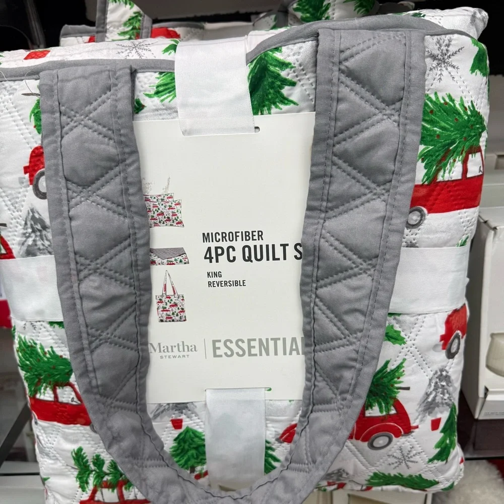 King Tree Truck Quilt and Shams  Bag Set -Martha Stewart Living